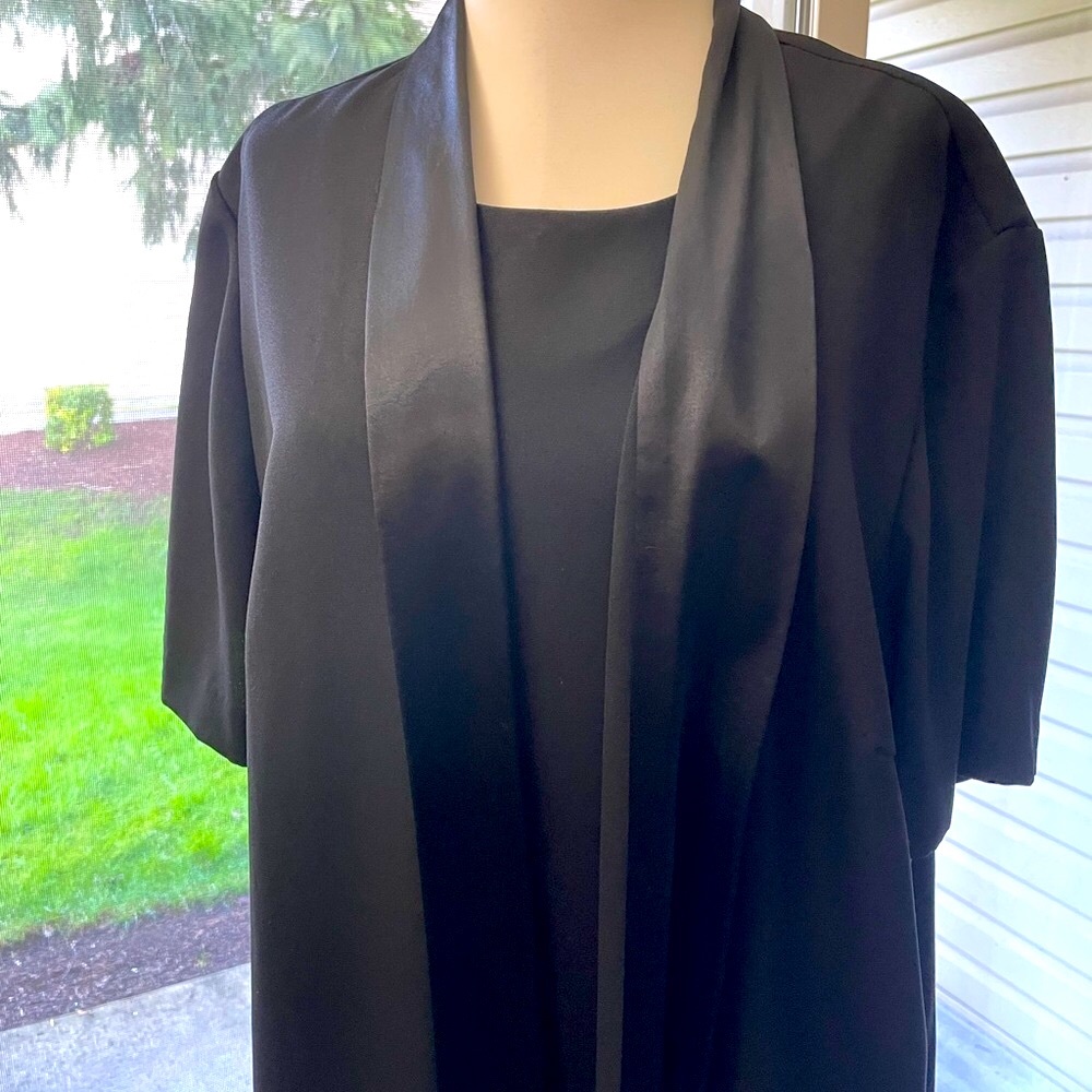 Women’ Plus Sz 24 POSITIVE ATTITUDE WOMEN’S PETITE Black Maxi Dress